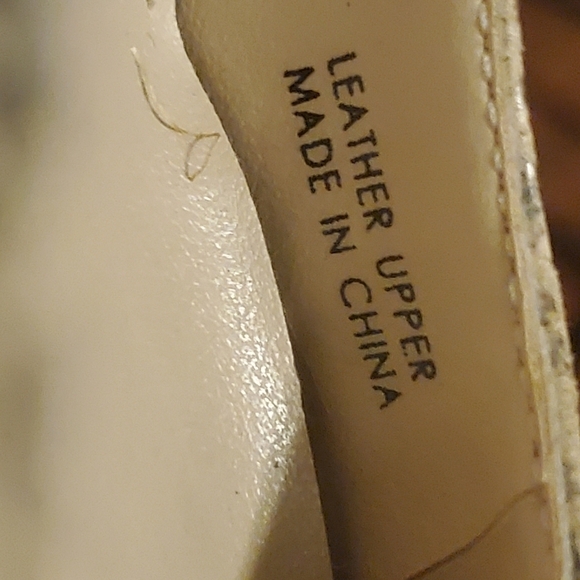 Ellen Tracy Gloria sneak print Wedges upper leather Shoes size 6M - Picture 12 of 12